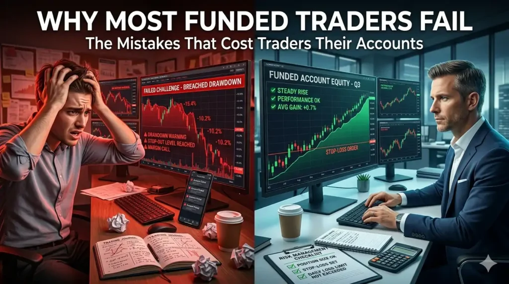 Why most funded traders fails